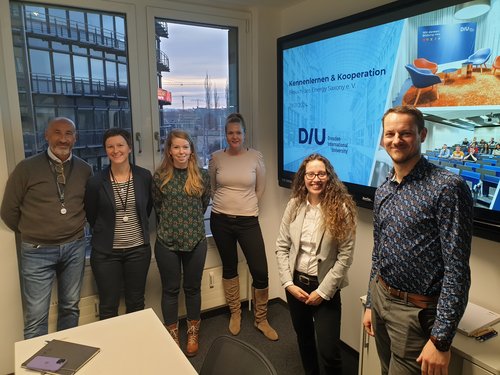 Das DIU-Team und Energy Saxony beim Kennenlerntreffen